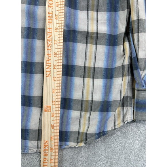 Perry Ellis Men’s Pearl Snap Button Shirt Long Sleeve Casual Outdoors Plaid XL - Picture 5 of 6